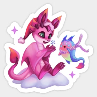 Zera & Kiwi x Snowflake Sticker